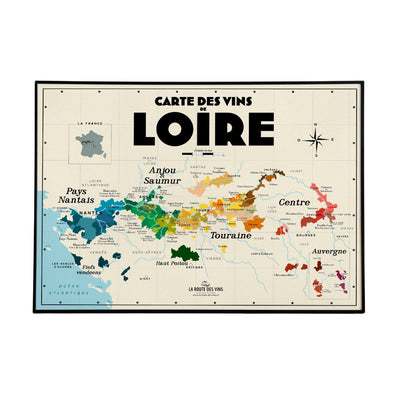 AFFICHE - Carte des vins de Loire