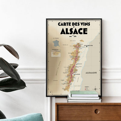 AFFICHE - Carte des vins d’Alsace