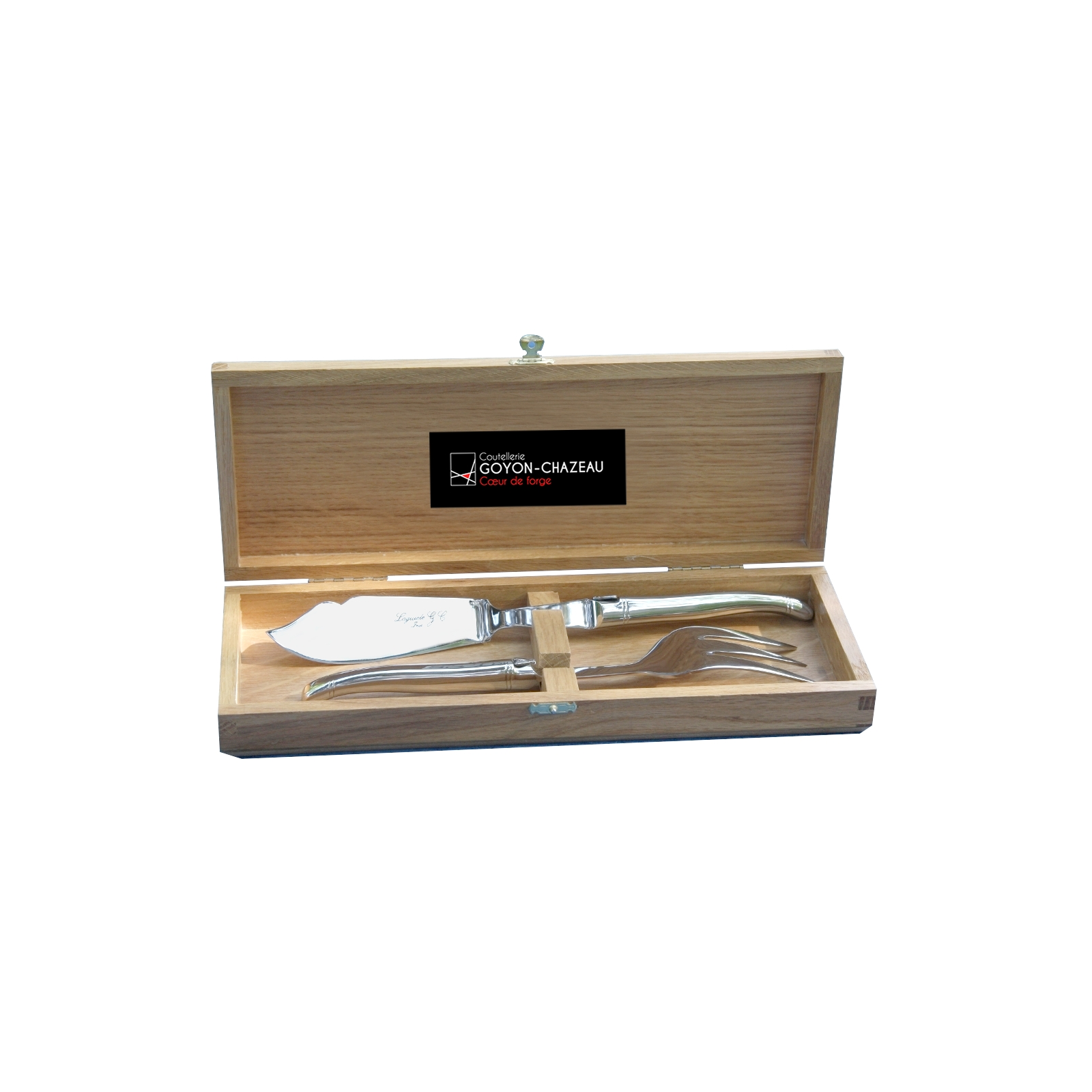 Coffret de 6 couteaux Laguiole Prestige tout inox - Goyon-Chazeau