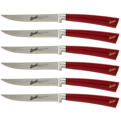 AD HOC Black - Set of 6 knives with smooth blade