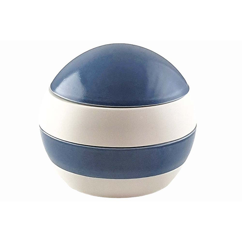 Sphère 4 pièces, blanche et bleu foncé - Collection Sensation - Milouin.com