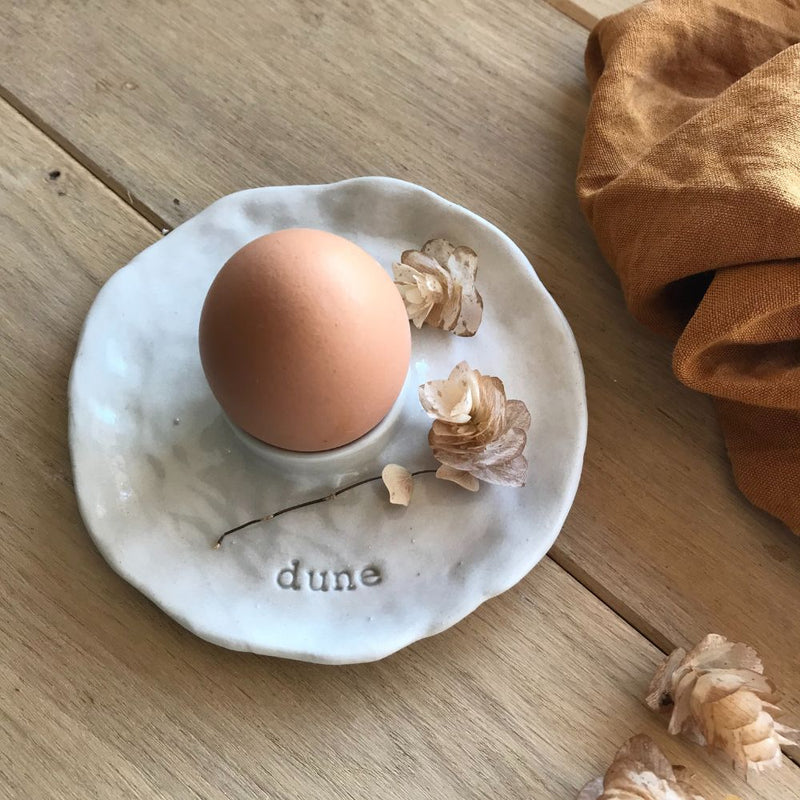 LOVE EGG CUP - made of sandstone