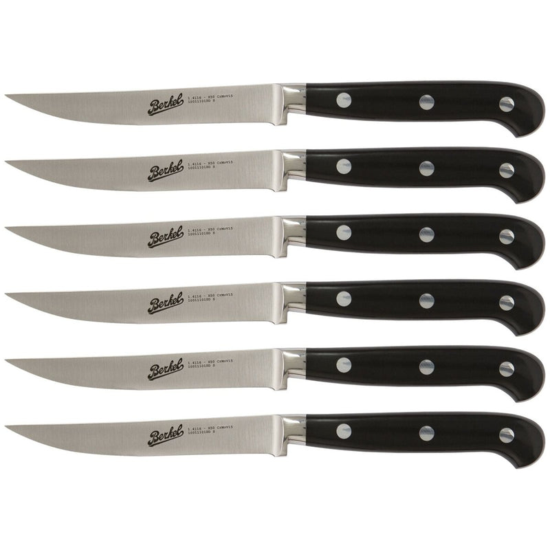 ADHOC - Set de 6 couteaux à lame lisse - Milouin.com