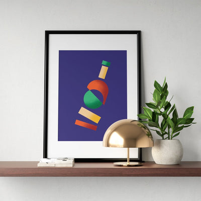 POSTER - Bottle of wine