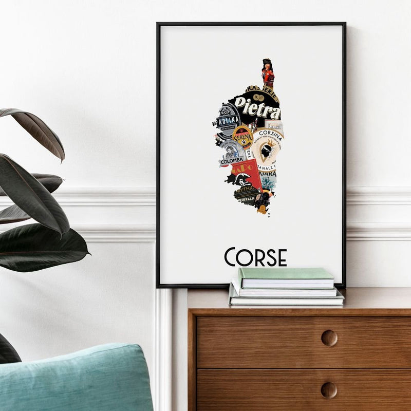 POSTER - Map of Corsican Beers