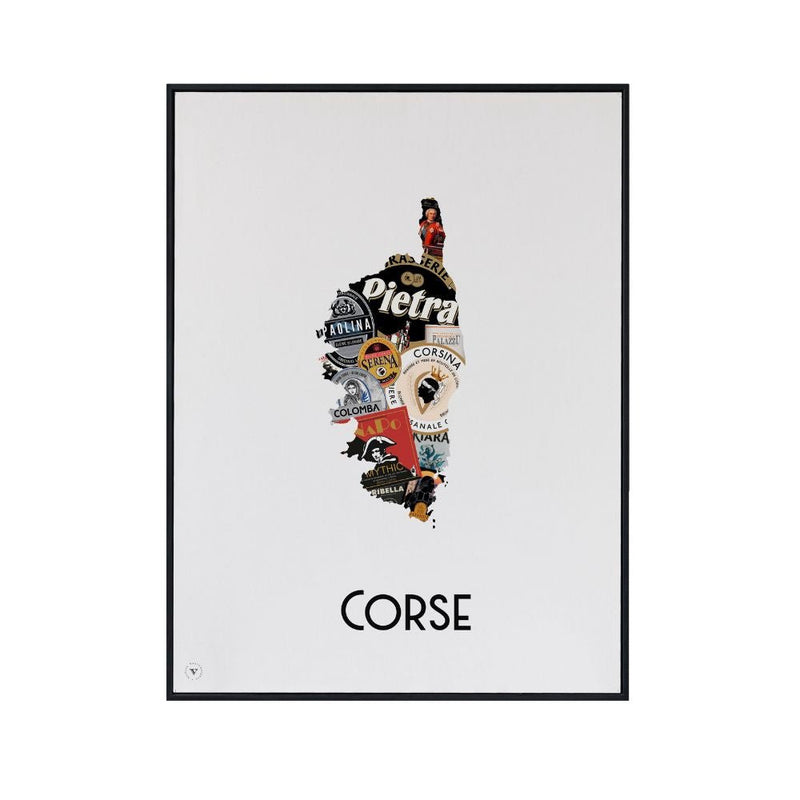 POSTER - Map of Corsican Beers