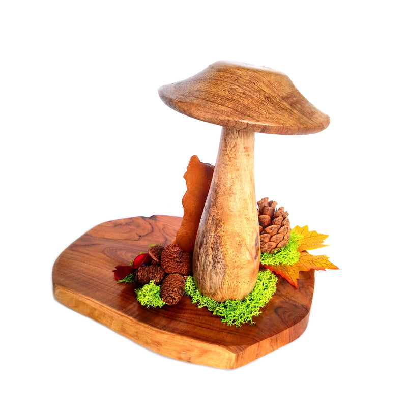 3 champignons en bois à décorer - Table des saisons - Au Son des Grillons