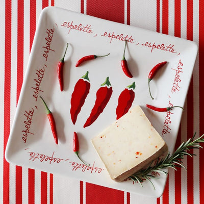 Red PEPPERS - Square dish