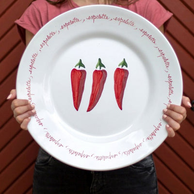 Red PEPPERS - Round dish