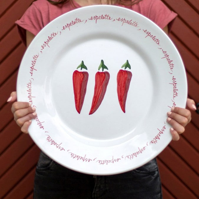 Red PEPPERS - Round dish