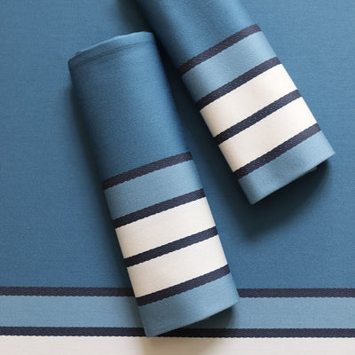 ESPELETTE Bleu Nuit - Serviette de table (coton)