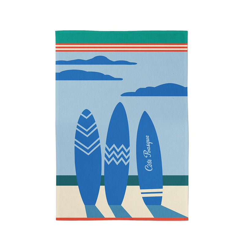 KONTATU Surf Azur - Tea towel (cotton)